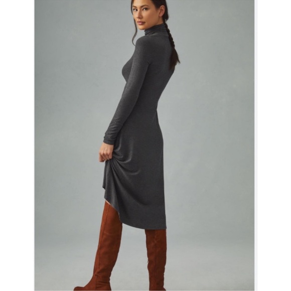 Daily Practice by Anthropologie Ruched Dress in Raspberry. Size M NWOT - Picture 8 of 14